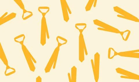 Illustration background tie yellow random unique abstract Stock Illustration