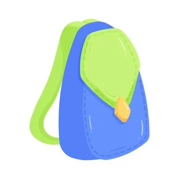 Illustration of backpack Illustrazione stock