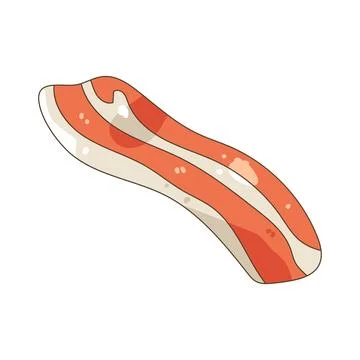 Illustration of bacon strip Stock Illustration