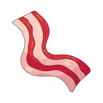Illustration of bacon strip Stock Illustration