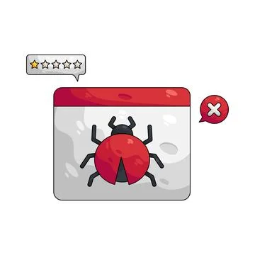 Illustration of bad rating Stock Illustration