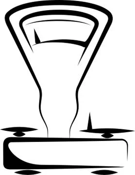 Illustration with a balance Stock Illustration