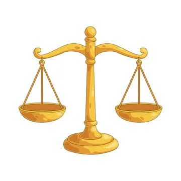Illustration of balance scale Иллюстрация