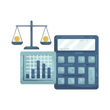 Illustration of balance sheet Stock Illustration