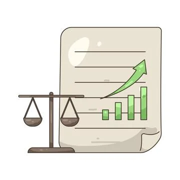 Illustration of balance sheet Stock Illustration