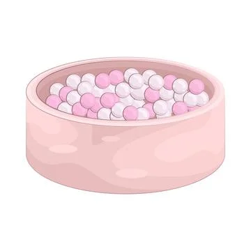 Illustration of ball pit Stock Illustration
