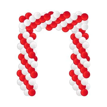 Illustration of balloon gate Illustrazione stock