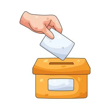 Illustration of ballot box Stock Illustration