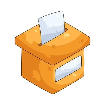 Illustration of ballot box Stock Illustration