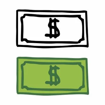 Illustration of banknotes Stock Illustration