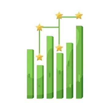 Illustration of bar chart Stock Illustration