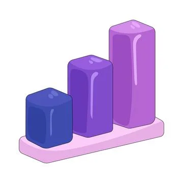 Illustration of bar graph Stock Illustration