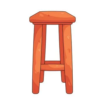 Illustration of bar stool Stock Illustration