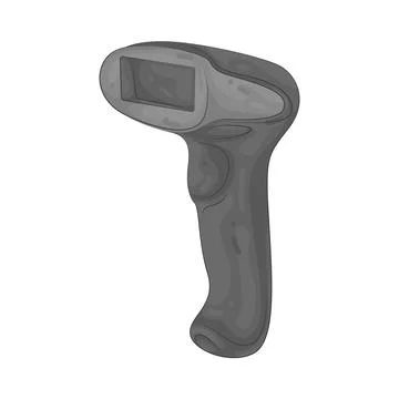 Illustration of barcode scanner Stock Illustration
