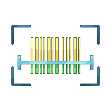 Illustration of barcode scanner Stock Illustration