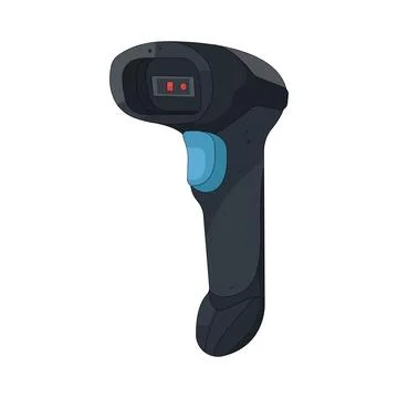 Illustration of barcode scanner Stock Illustration