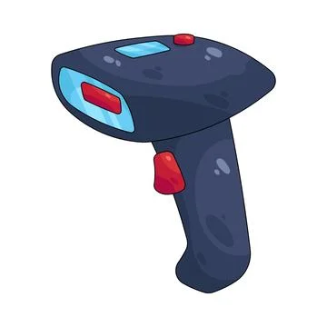 Illustration of barcode scanner Stock Illustration