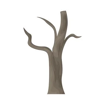 Illustration of bare tree Illustrazione stock