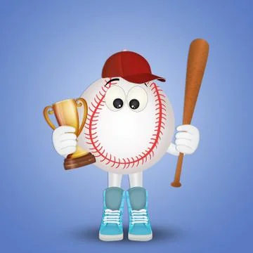 Illustration of baseball ball Stock Illustration