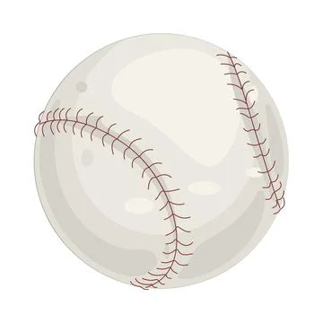 Illustration of baseball ball Stock Illustration