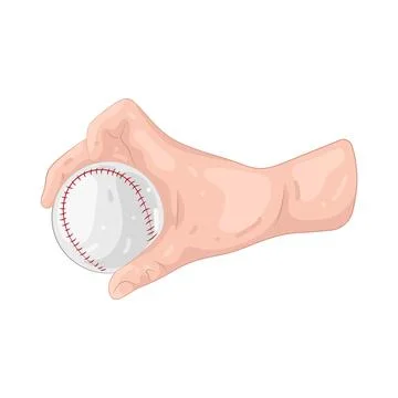 Illustration of baseball ball 스톡 일러스트
