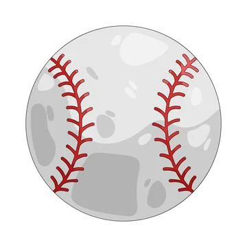 Illustration of baseball ball Stock Illustration