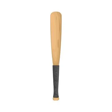 Illustration of baseball bat Stock Illustration