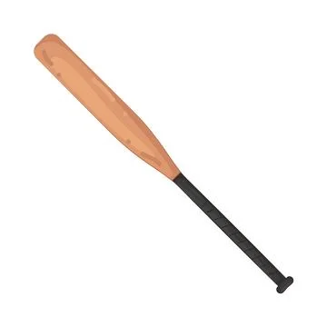 Illustration of baseball bat Stock Illustration