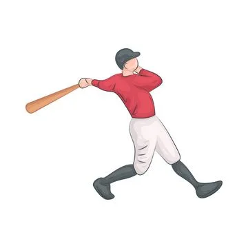 Illustration of baseball player Stock Illustration