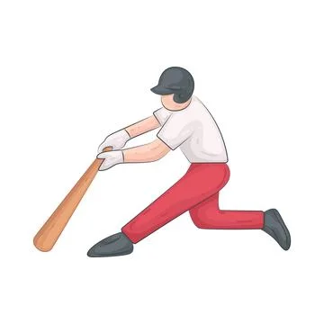 Illustration of baseball player Stock Illustration