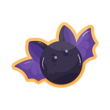 Illustration of bat cookie Иллюстрация
