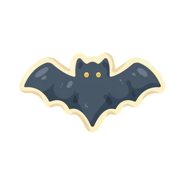 Illustration of bat cookie Иллюстрация