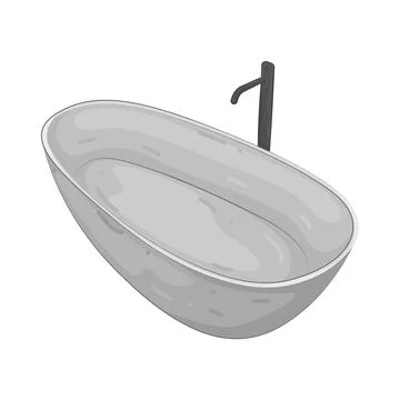 Illustration of bathtub Stock Illustration