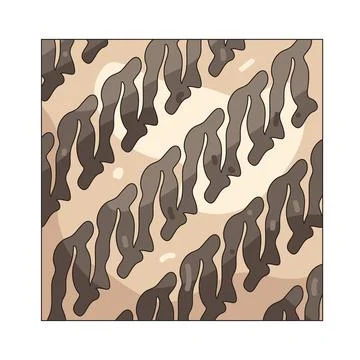 Illustration of Batik fabric Stock-Illustration
