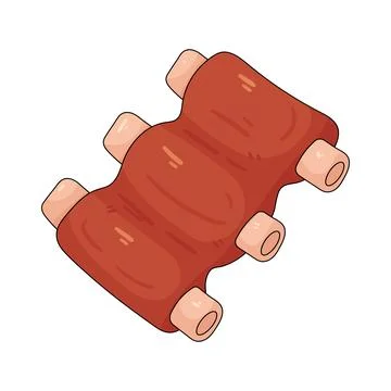 Illustration of BBQ meat Stock Illustration