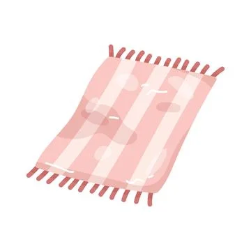 Illustration of beach towel Stock Illustration