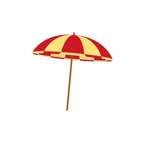 Illustration Beach Umbrella Stock Illustration