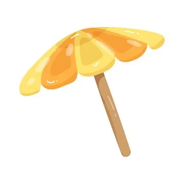 Illustration of beach umbrella Stock Illustration