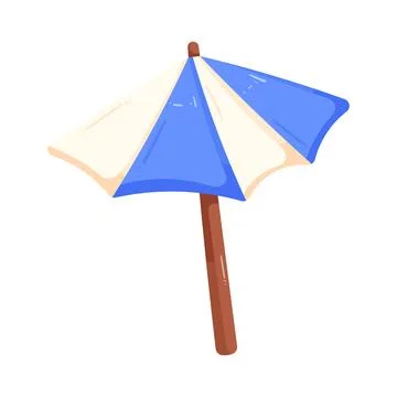 Illustration of beach umbrella Stock Illustration