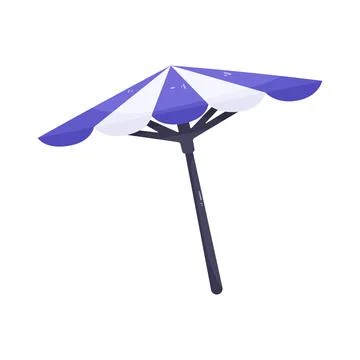 Illustration of beach umbrella Stock Illustration