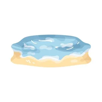 Illustration of beach wave Stock Illustration