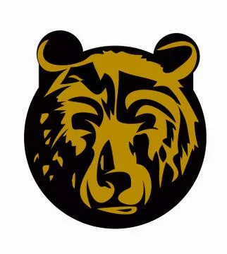 Illustration of bear head Stock Illustration