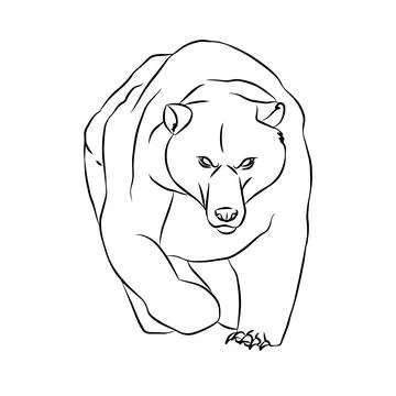 Illustration : Beautiful Bear Stock Illustration