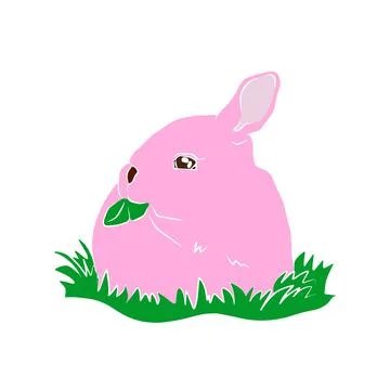 Illustration : Beautiful rabbit Stock Illustration