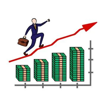 Illustration : Beautiful Silver Graph Stock Illustration