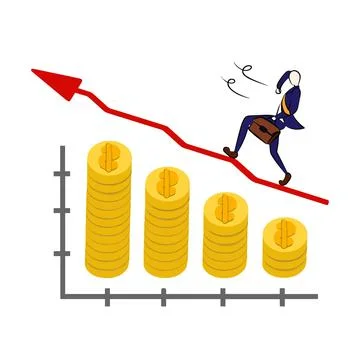Illustration : Beautiful Silver graph up Stock Illustration