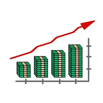 Illustration : Beautiful Silver Graph Stock Illustration