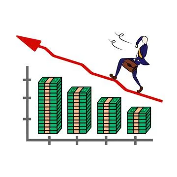 Illustration : Beautiful Silver Graph Stock Illustration