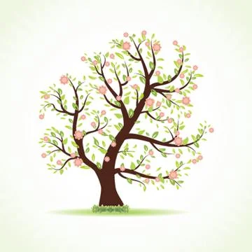Illustration of beautiful spring background Stock-Illustration