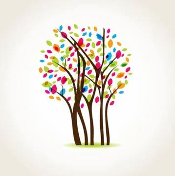 Illustration of beautiful spring background Illustrazione stock